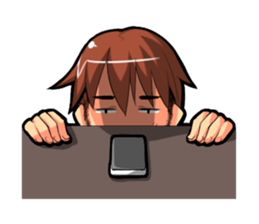 Even I'm working hard! sticker #204568