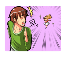 Even I'm working hard! sticker #204570