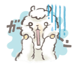 a fluffy alpaca sticker #206611
