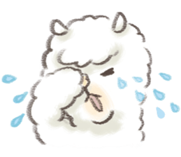 a fluffy alpaca sticker #206615