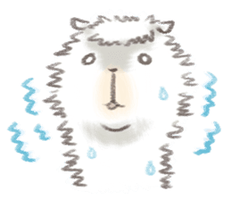 a fluffy alpaca sticker #206618