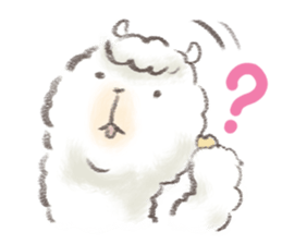 a fluffy alpaca sticker #206623