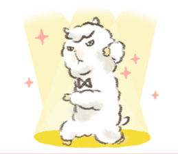 a fluffy alpaca sticker #206625