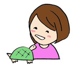 Turtle with me sticker #207429