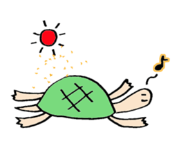Turtle with me sticker #207433