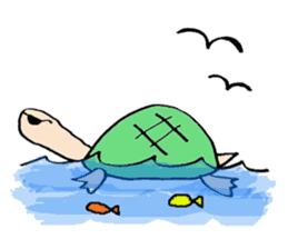 Turtle with me sticker #207442