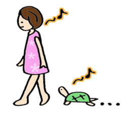 Turtle with me sticker #207444