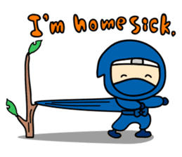 little ninja Chibikage-English version sticker #209012