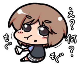 The high school girl stamp of a mystery sticker #209202