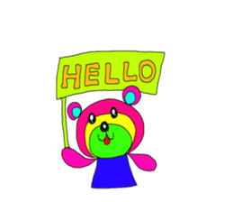 Rainbow bear sticker #209397