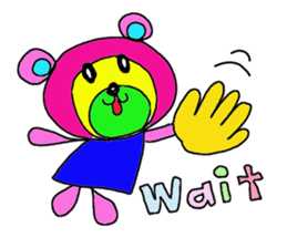 Rainbow bear sticker #209400