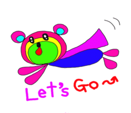 Rainbow bear sticker #209401