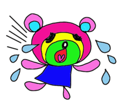 Rainbow bear sticker #209404