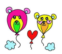 Rainbow bear sticker #209411