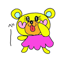 Rainbow bear sticker #209416