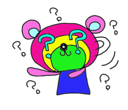 Rainbow bear sticker #209421