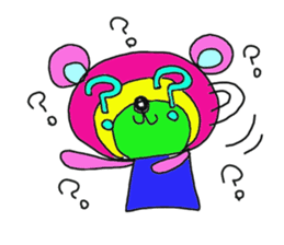 Rainbow bear sticker #209421