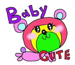Rainbow bear sticker #209436