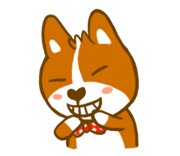Love Corgi sticker #209839