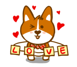 Love Corgi sticker #209872