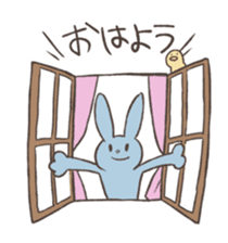 Rabbit, chick and Watashi sticker #210238