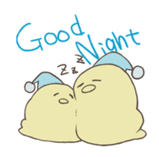 Rabbit, chick and Watashi sticker #210239