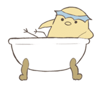 Rabbit, chick and Watashi sticker #210246