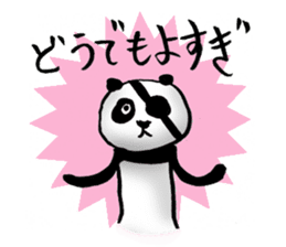 Eyepatch Panda sticker #211738