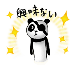 Eyepatch Panda sticker #211751