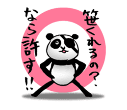 Eyepatch Panda sticker #211755