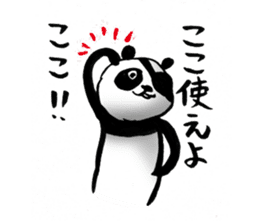 Eyepatch Panda sticker #211766