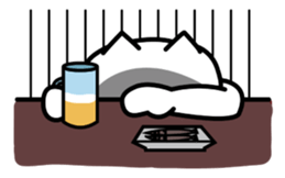 Lazy Cat Diary sticker #212001