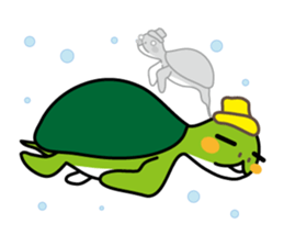 chibi & kameta sticker #212786