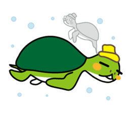 chibi & kameta sticker #212786