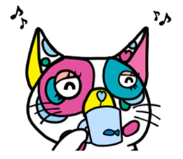 Rainbow color Days of Nekotan sticker #212911