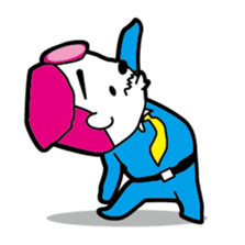 middle age "yoggy" business person sticker #213823