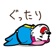 middle age "yoggy" business person sticker #213841