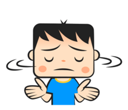 Shy children sticker #213912