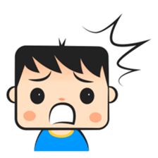 Shy children sticker #213929