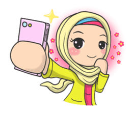 Flower Hijab sticker #214296