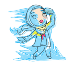 Flower Hijab sticker #214297