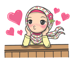 Flower  Hijab sticker #214303