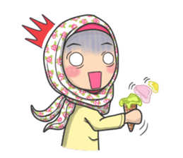 Flower Hijab sticker #214304