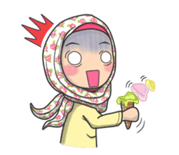 Flower  Hijab sticker #214304