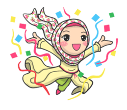 Flower Hijab sticker #214305
