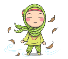 Flower Hijab sticker #214307