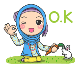 Flower Hijab sticker #214310
