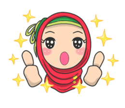 Flower Hijab sticker #214319