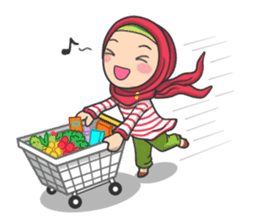 Flower Hijab sticker #214321