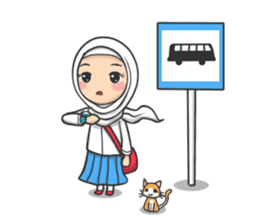 Flower Hijab sticker #214326